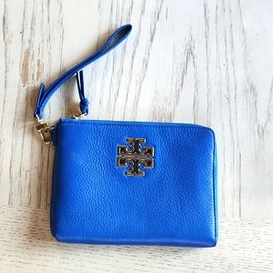 Tory Burch Blue Wristlet Wallet Pouch